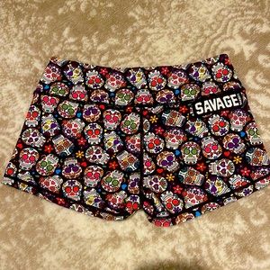 Savage Barbell booty shorts